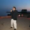 Singing on the beach in Madison.